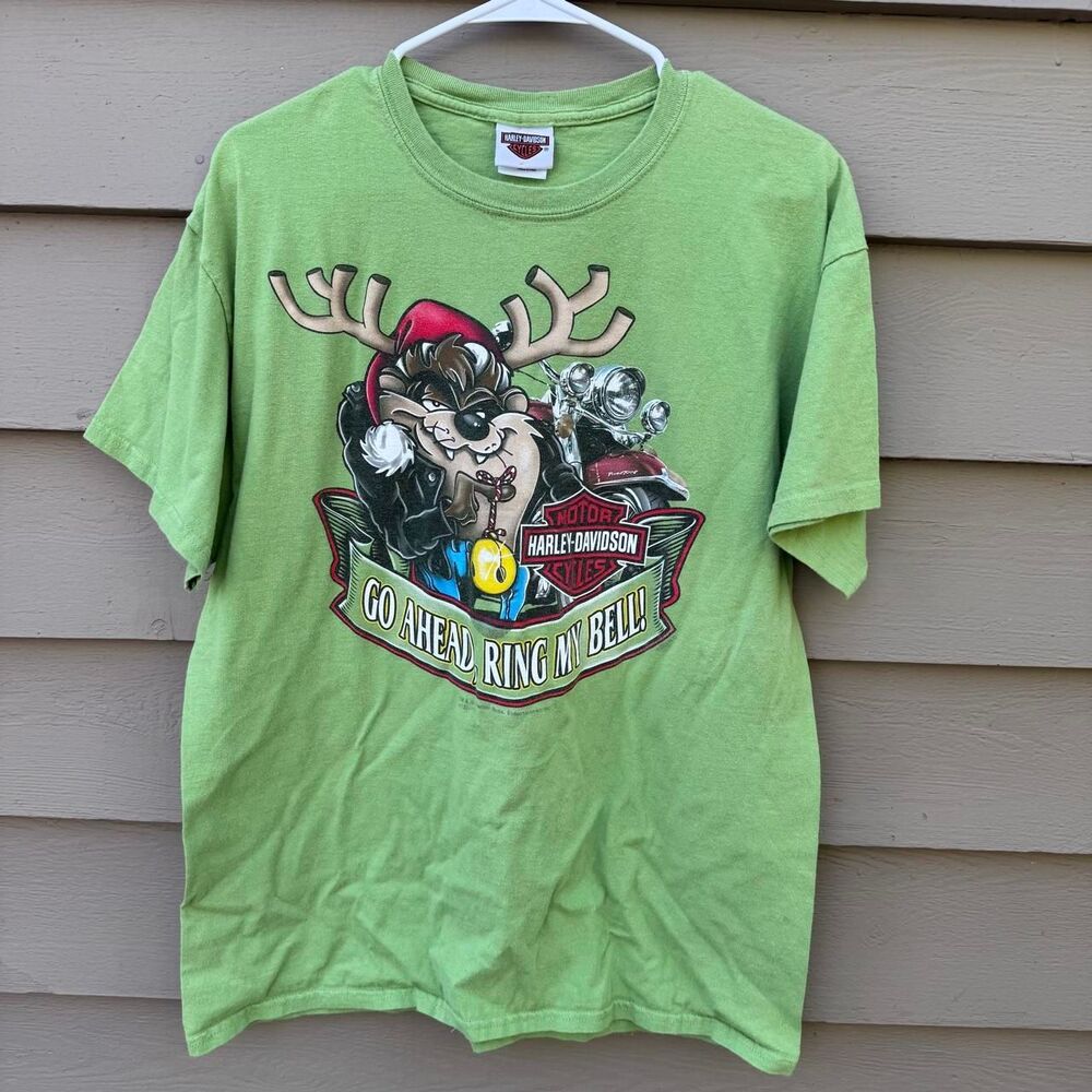 Harley-davidson Men's Green T-shirt